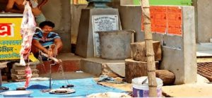 Public meat cutting on the streets is increasing environmental and visual pollution