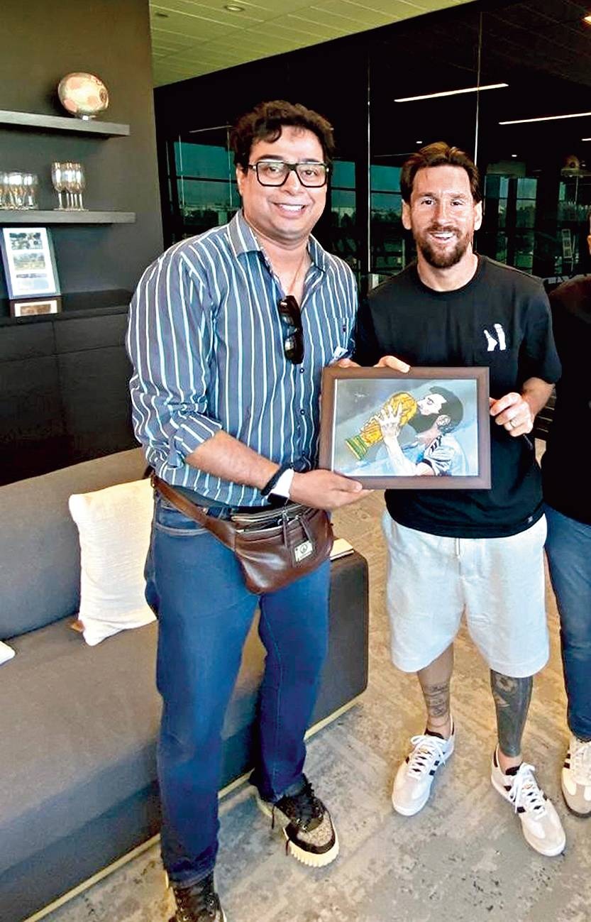 Messi controversy; organizer Shatadru Dutta's house searched.