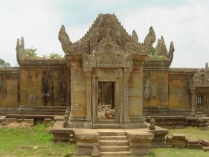 The Preah Vihear temple, a heritage site, falls victim to the Thailand-Cambodia border tensions.