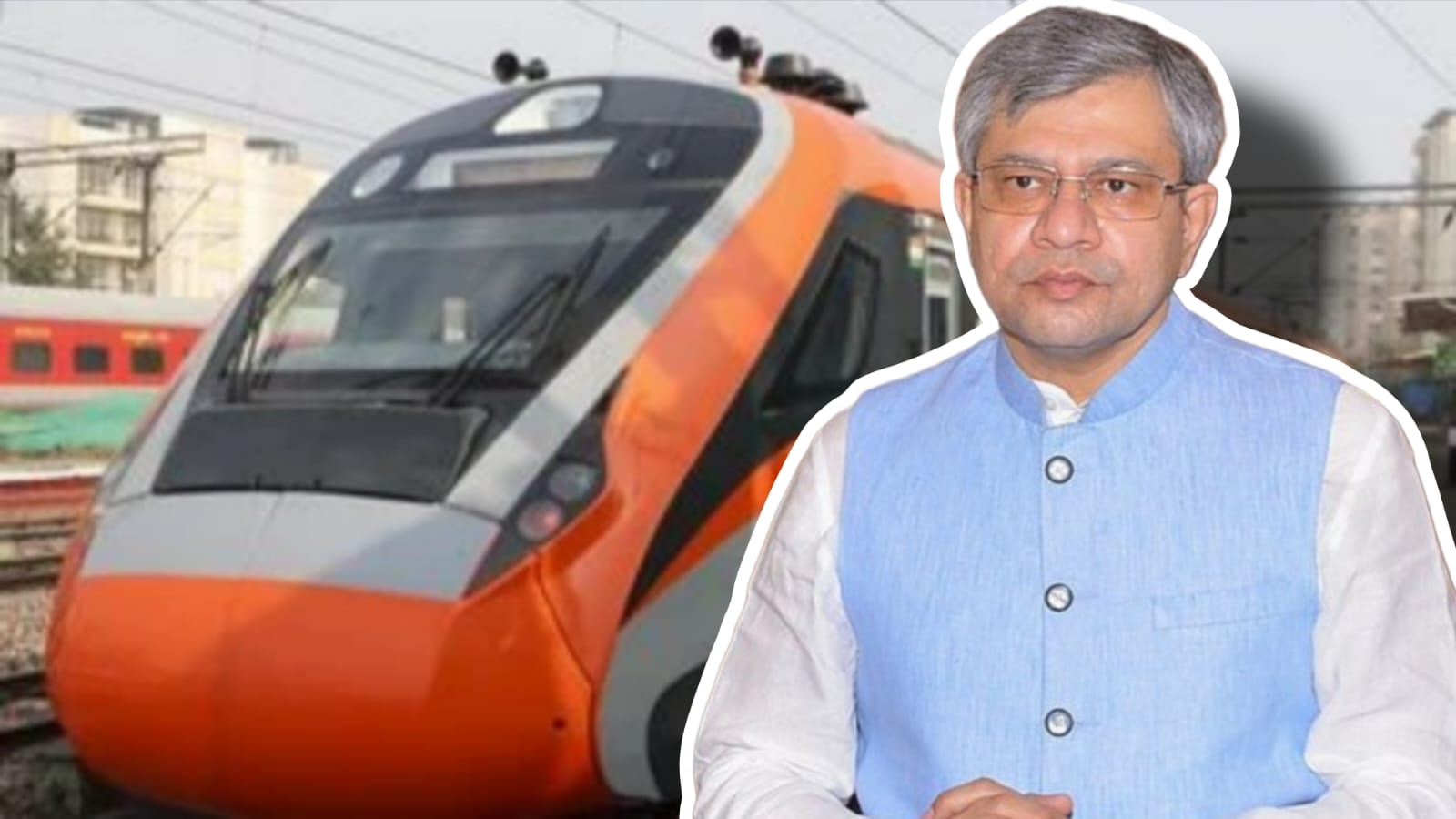 No non-vegetarian food is available on Vande Bharat trains; an RSS volunteer writes a letter to the Railway Minister.